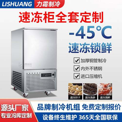 -45速冻柜饺子包子面团油条海鲜速冷急冻柜低温冷冻柜插盘速冻柜