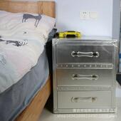 床头柜室复床头简约柜床边柜迷卧你卧室小斗柜古简易储物柜