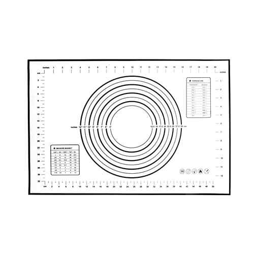 新款直销热卖烘焙工具60*40铂金硅胶垫揉面垫 防滑不沾烘焙擀面和