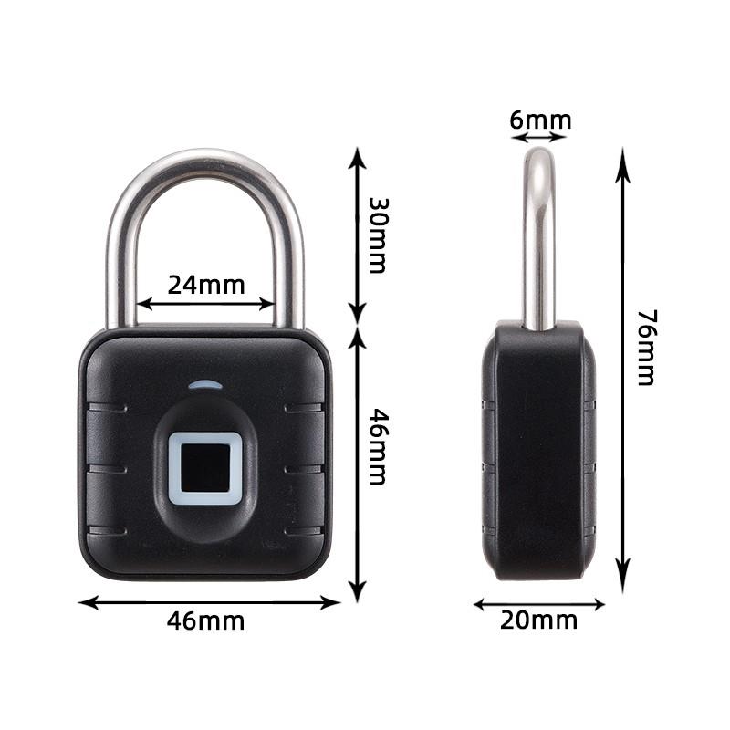 按键挂锁门锁健身房衣柜宿舍数字按键智能电子指纹密码锁挂锁