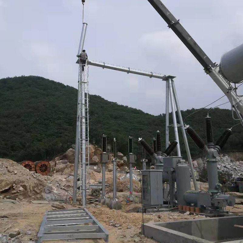 变电站架构 母线桥支架 热镀锌消防桥架 抗争支架 万国实体厂家