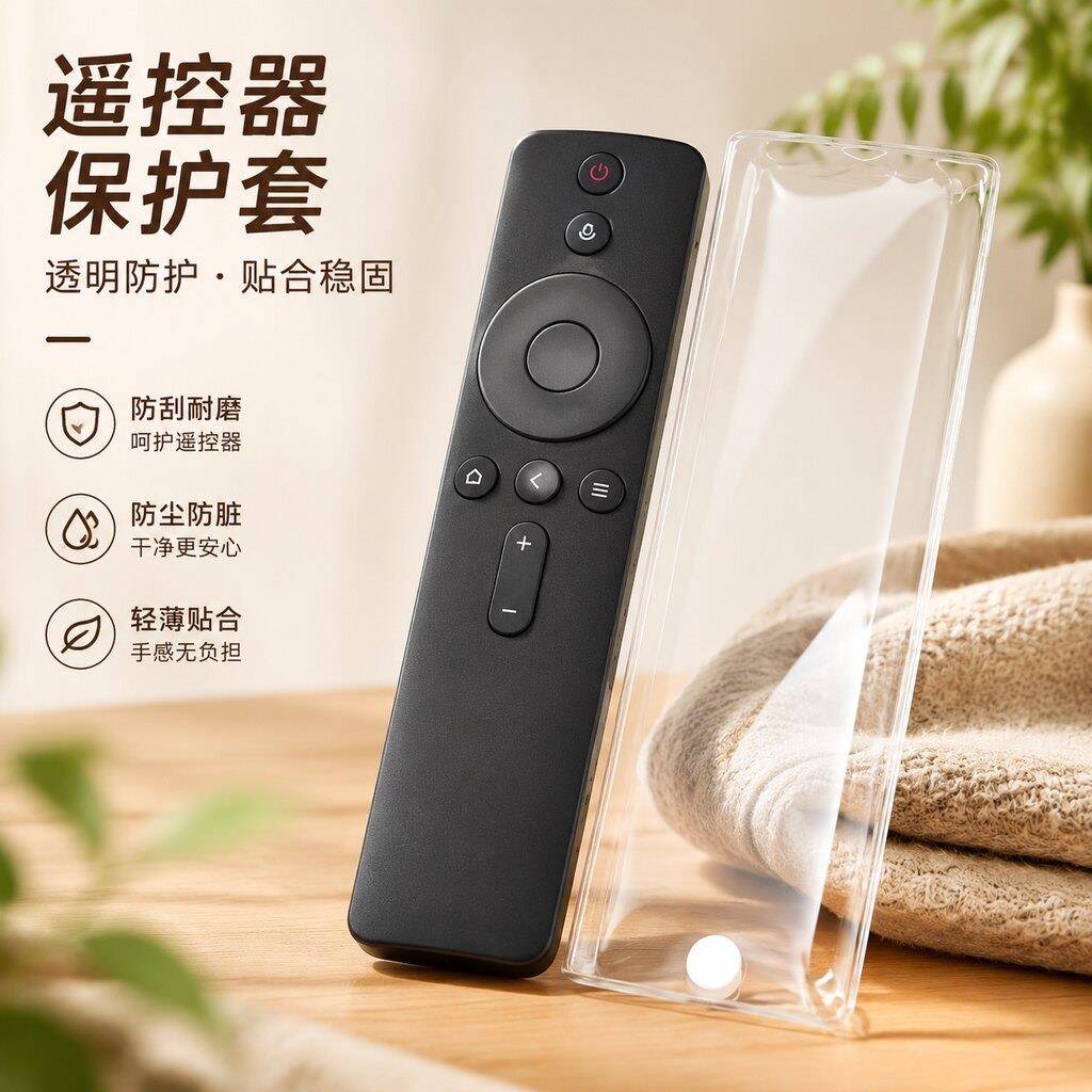 机顶盒遥控器保护套家用电视机空调透明防水防摔防磨损通用防尘套