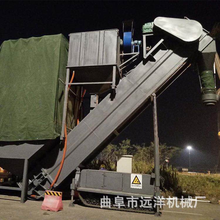 集装箱输送上料机卸灰机大型粉料卸车机铁路散粮干灰中转卸车机