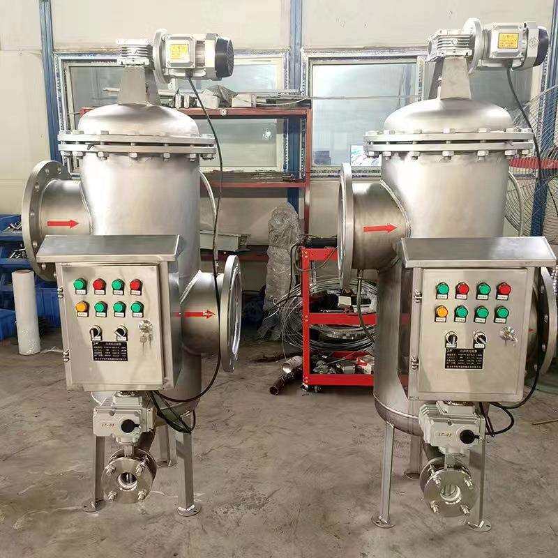 在线自动清洗滤网拦截水中杂质自动清洗排污除污全自动刷式过滤器