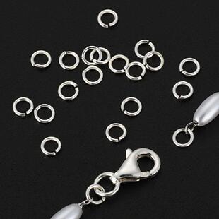 6mm Rin Sterling Jump Rings Open 925 Silver Split 60pcs