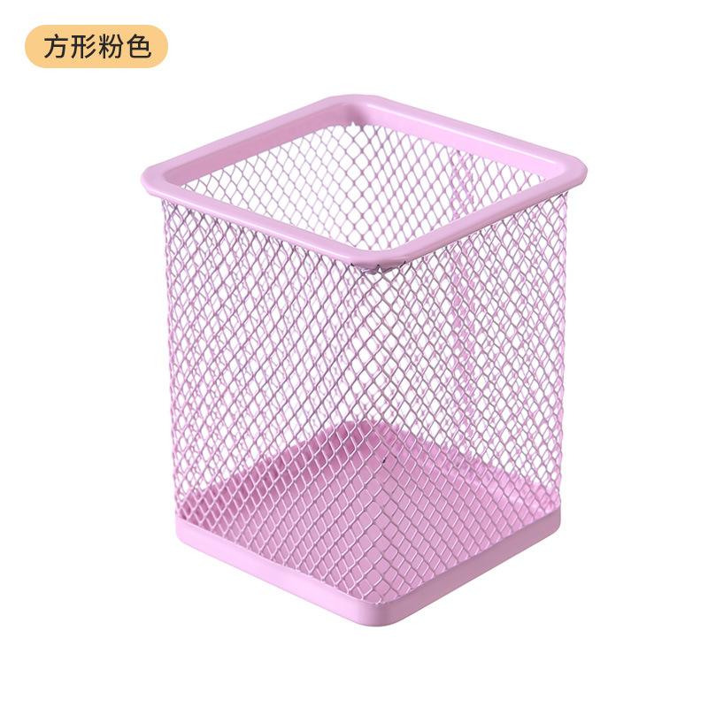 笔筒收纳收纳金属镂空学生笔筒
