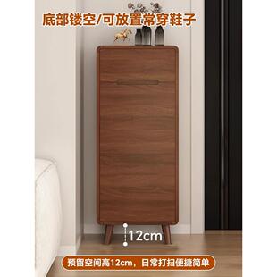 实木鞋柜家用门口入户新中式玄关窄柜客厅小户型收纳储物柜门新品