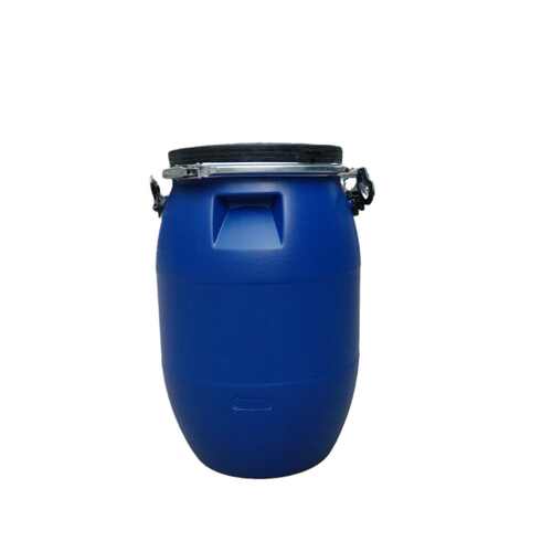 密封60升抱箍桶圆形蓝60L加厚法兰桶供应60L公斤化工桶包装塑料桶