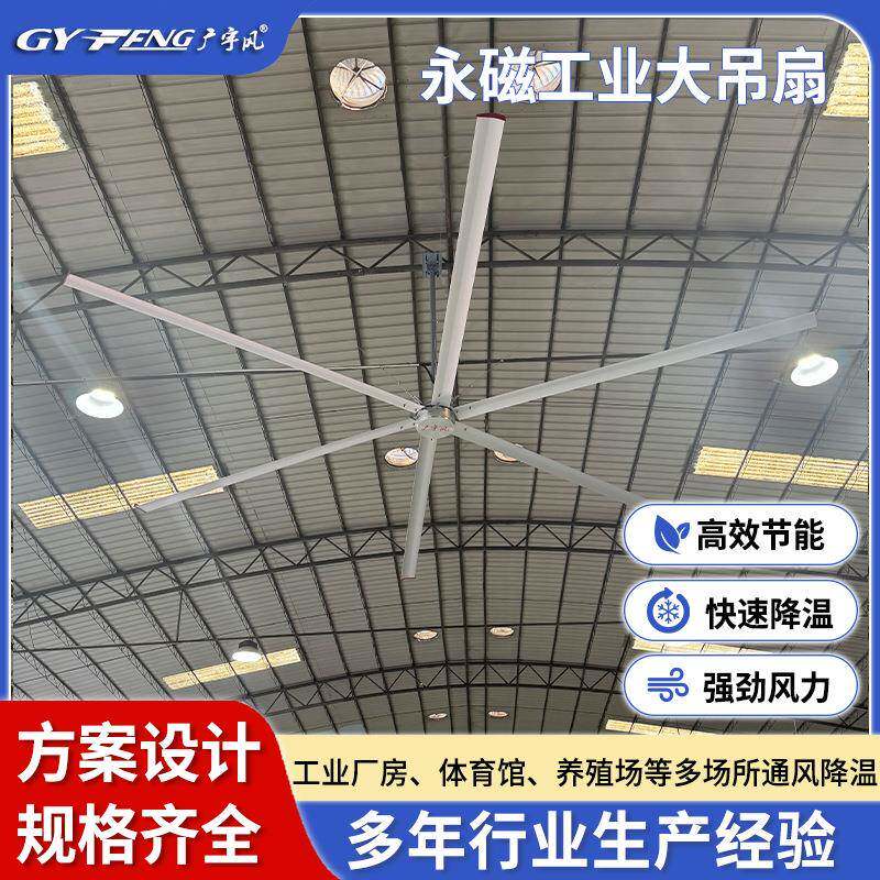 仓储车间大风扇永磁超大型工业吊扇厂房降温工业大吊扇商用风扇