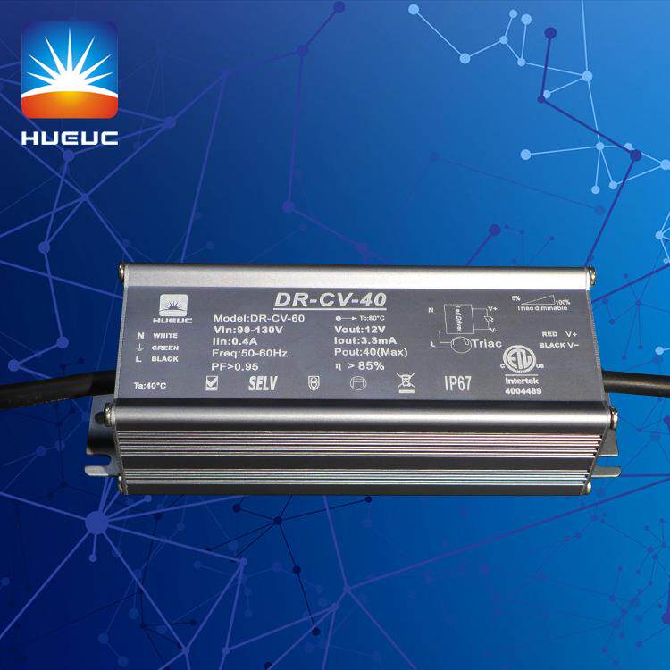 厂家供应300W 12V 24VDC 0/1-10V恒压调光电源 双极无频闪LLC方案