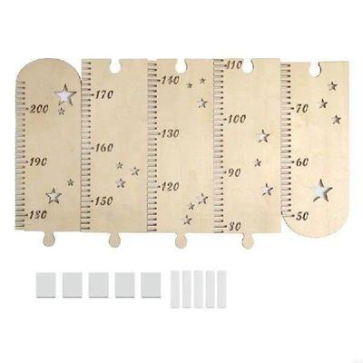 KX4B 1Set Kids Height Growth Chart Ruler Multipurpose