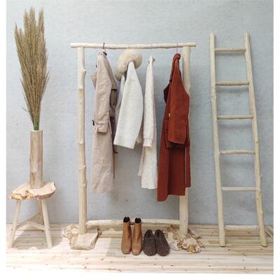 正品服装店专用实木挂衣架实女装货地架展示架服木衣架落挂衣杆衣