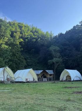 户外营地帆船帐篷度假村野奢露营帐篷网红大型民宿轻奢酒店帐篷