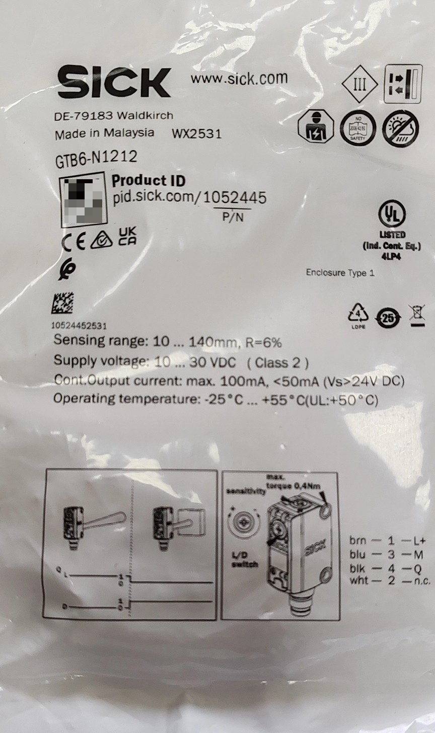 SICK1052445西克光电传感器 GTB6-N1212