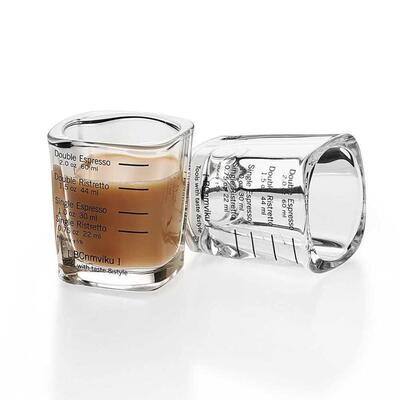 Square Expresso Cup Thickened Glass Jigger Ounce Cup