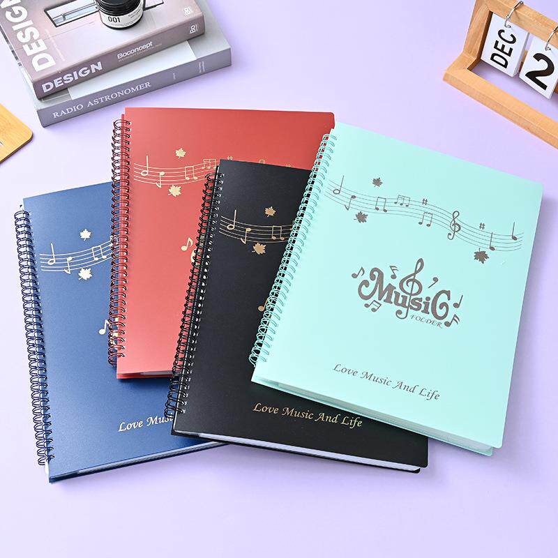 谱夹钢琴乐谱夹可改谱曲琴谱歌谱A4文件夹多层插页吉他架子鼓活页不反光收纳册曲普音乐专用展开式资料册本