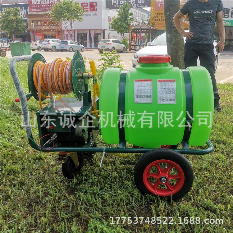 诚企160升园林绿化带草坪温室大棚用喷雾器四轮推车式打药机