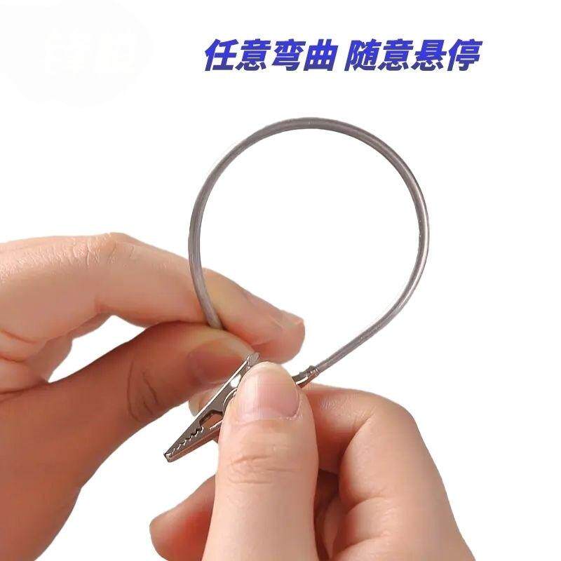 简约蚊香夹子双头鳄鱼夹蚊香金属线香支架夹子蚊香专用支架牙贴