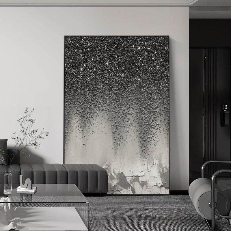 抽象星空客厅装饰画高端质感沙发背景墙挂画个性化创意大型落地画
