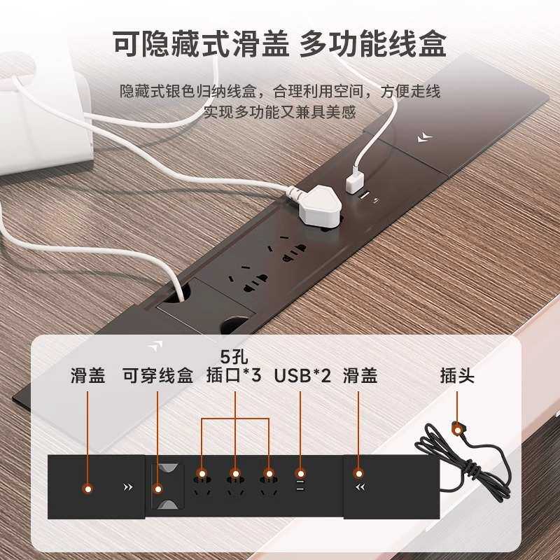 时尚轻奢会议桌长桌大小型会议室培训洽谈桌接待桌椅组合烤漆方形
