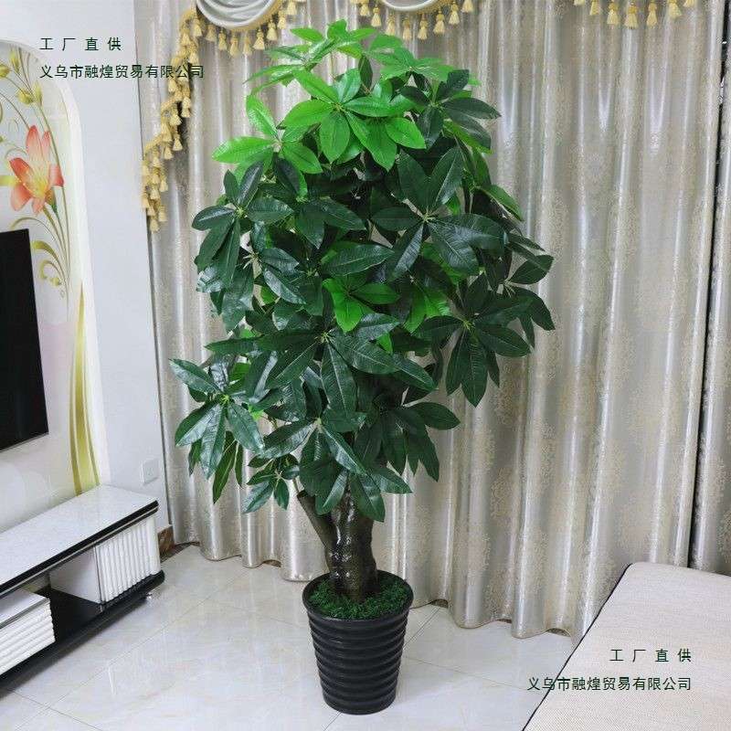 假树发财树植物落地盆栽大型客厅盆景假花塑料花装饰绿植