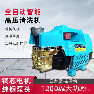刷车水枪神器抢清洗机 家用高压洗车机水泵220v大功率便携式