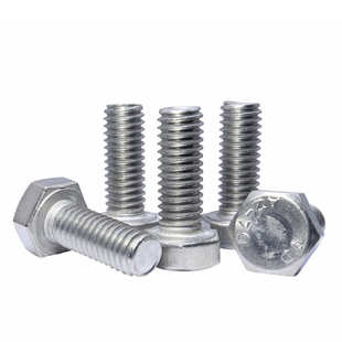 六螺栓件不锈钢外螺丝m14m16m18m20螺栓304din933角头全六角螺纹