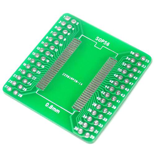 TSOPII TSSOP56 SOP56 转换板 0.635mm/0.8mm间距 SDRAM 转接板