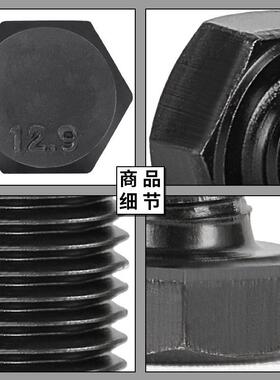 12.合9级高强度螺栓外六角全螺丝螺母BWY套装大全组牙M6M8M210M1M