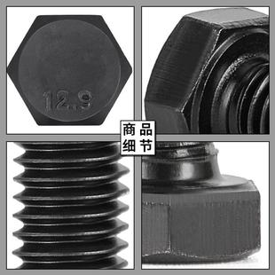 12.合9级高强度螺栓外六角全螺丝螺母BWY套装 大全组牙M6M8M210M1M