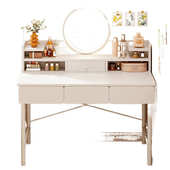 新款 梳妆台卧室化妆桌小户型家用现代简约化妆台书桌一体简易桌子