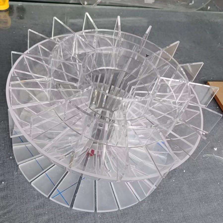 透明亚克力圆盘有机玻璃有色亚克力板圆形异形打孔UV