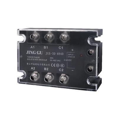 三相固态继电器直流24V控制交流380V480V固态继器JGX-3D4840现货