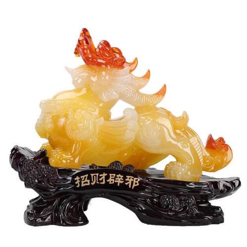 中式貔貅摆件皮休公司店铺开业吧台老板台装饰客厅酒柜礼品桌面