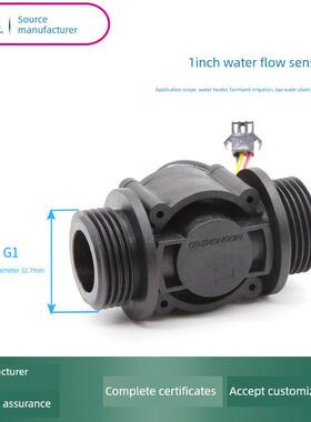 Dn25水流传感器脉冲流量计1.0英寸霍尔流量计Fs400A大管液体流量