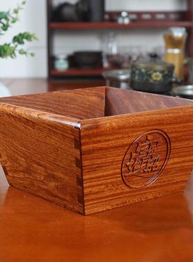 红木老式米斗实木招财进宝日进斗金开张升斗仿古客厅创意摆件艺术