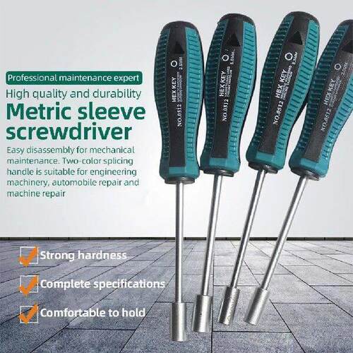Metal Socket Driver Wrench Screwdriver Hex Nut Key