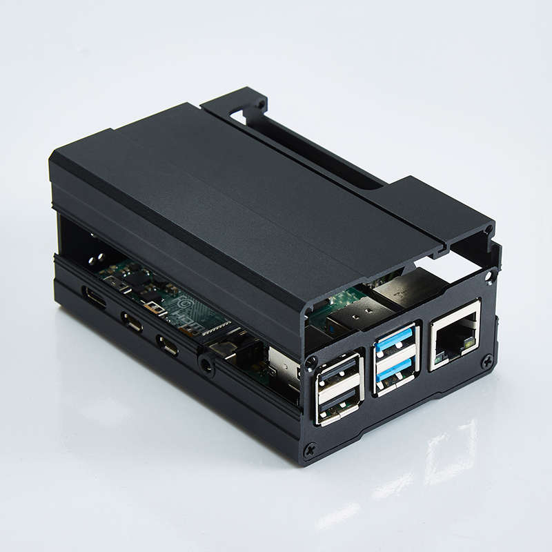 树莓派3/4b外壳金属主板散热外壳4代raspberrypi4外壳pi4盒子配件