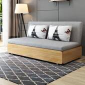 沙985发床抽拉拉两折叠伸缩小户型客厅单人功能用双人可折多叠储