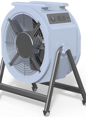 强力工业级轴流式通风机排油烟站立式厨房排油烟风扇