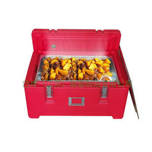 商用保温箱摆摊用30L户外车载热食前送冷暖两用PU发泡不锈钢餐盘