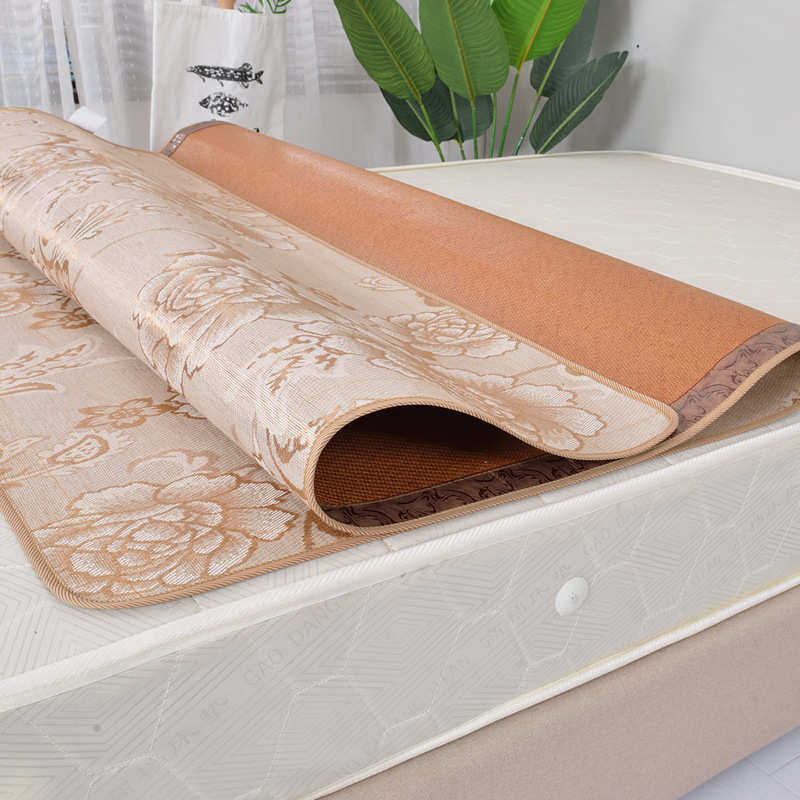 米草席5可折叠1双面席席双人床.9m米1南夏季.席上.8之凉席藤下铺0