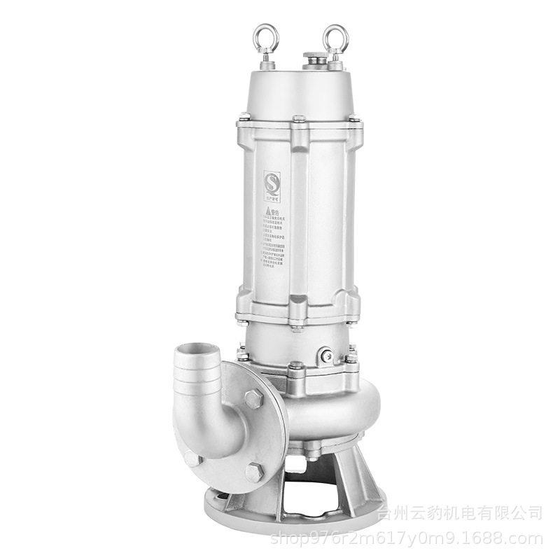 304不锈钢潜水抽粪泥浆排污水泵法兰款220V扬程380V工业