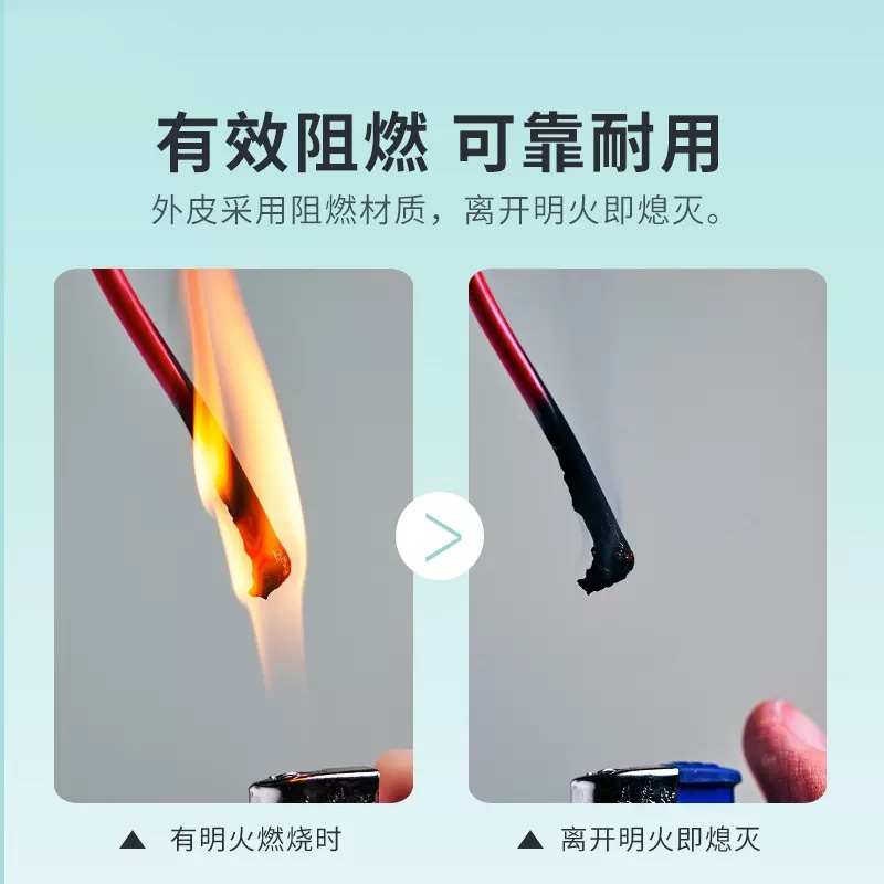 国标阻燃RSV花线消防通道应急灯2芯1.52.5家用充电信号电源专用线