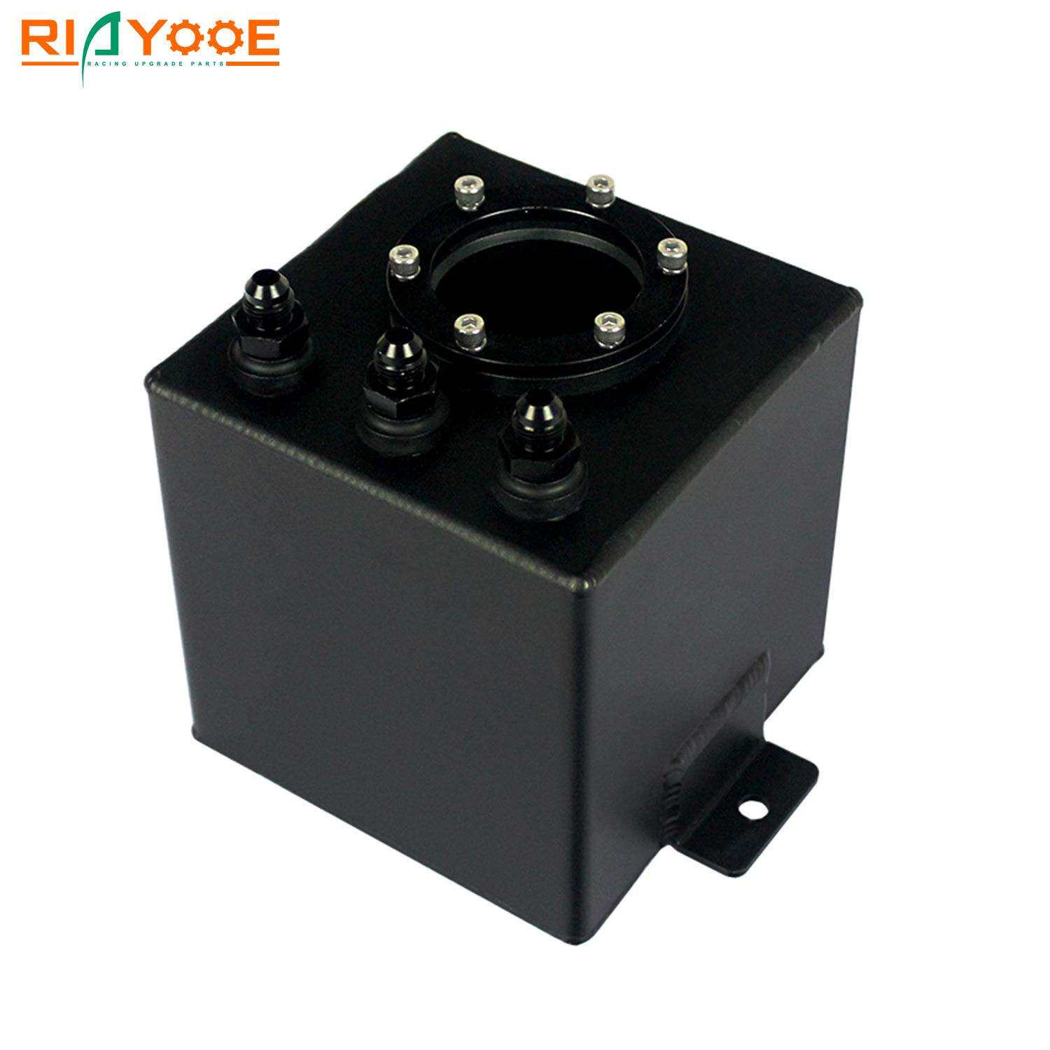 汽车改装2L副油箱油壶单孔燃油泵铝合金燃油箱 AN6接头