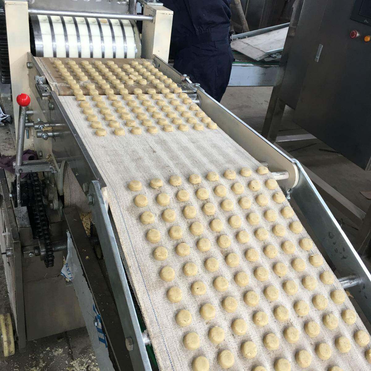 跨境糕点加工设备桃酥饼干生产线炉果加工设备上海食品机械