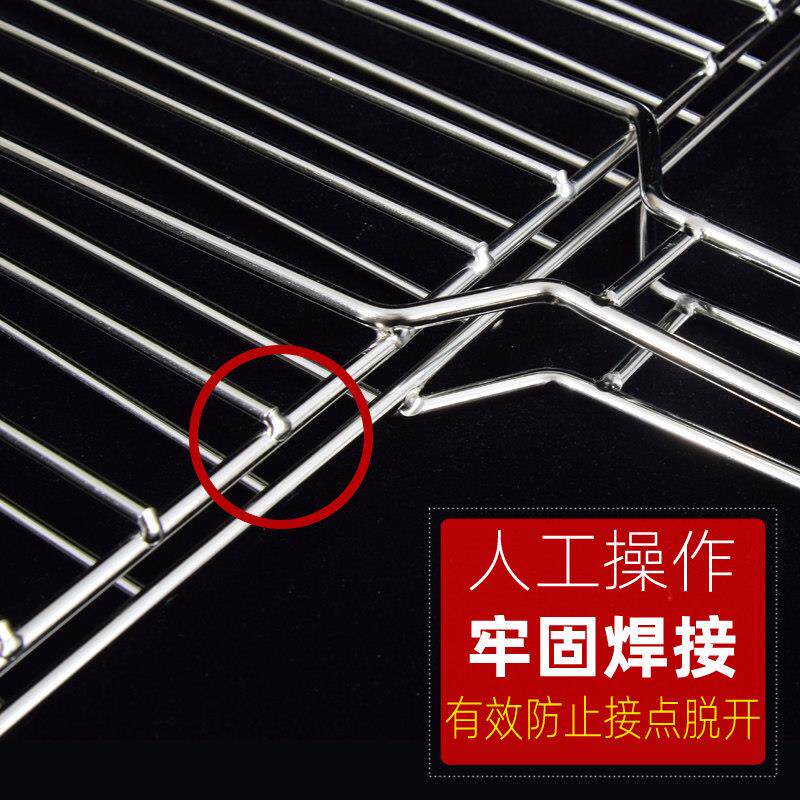 烧烤夹子WJ-0101不锈4钢夹板笆网烤鱼架子30韭菜蔬菜商品子具青菜
