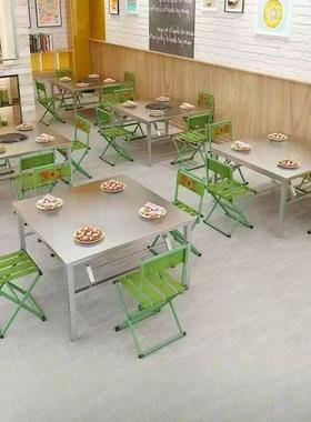 不锈钢便IFE叠桌夜折市饭快餐摆摊桌户外携露营方形桌店子烤火桌