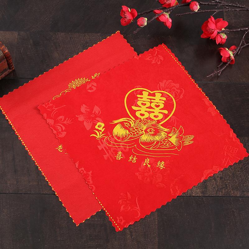 结婚手帕手绢手绢陪嫁用品套装