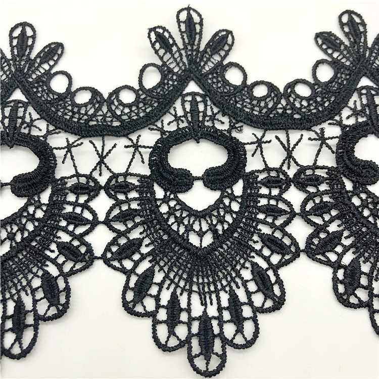 涤纶黑色13厘米宽水溶刺绣裙罢拼布蕾丝花边辅料窗帘配饰,居家布艺,花边,淘宝优惠券,粉丝福利购,淘宝优惠卷
